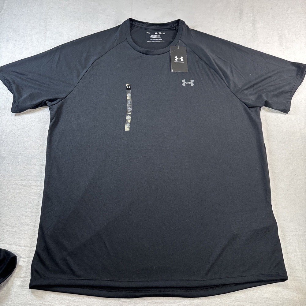 Bundle of 2 Under Armour The Tech Tee Shirts Men's XL Black - Picture 2 of 10